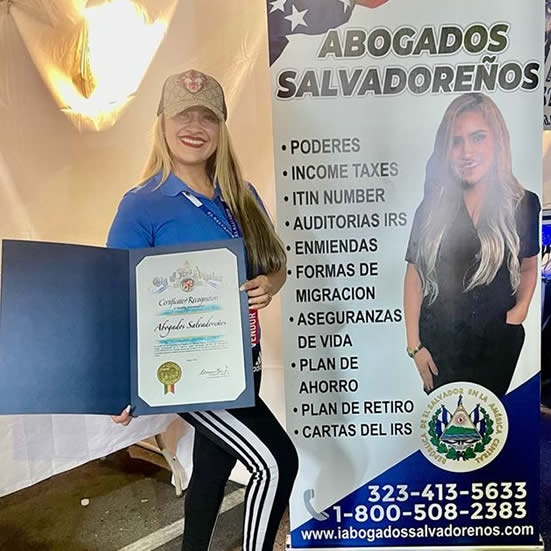 Compartiendo con la comunidad salvadoreña en el día del salvadoreño